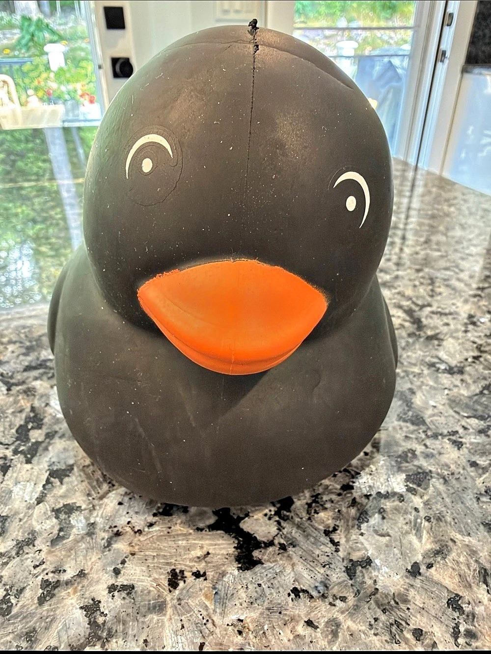 Toymendous! Halloween Black Squishy Duck NWT